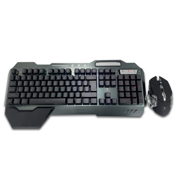Gaming Wireless LED Keyboard + Gaming Wireless LED Mouse – techX